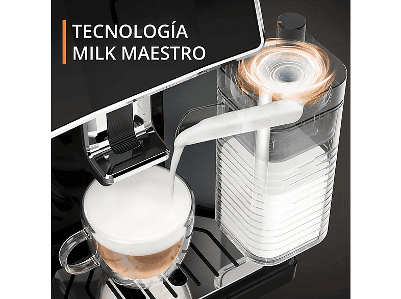 KRUPS Sensation Milk EA912B — Cafetera superautomática, 1450 W, 1.7 L, Depósito de leche 0.3 L, Táctil - Imagen 2