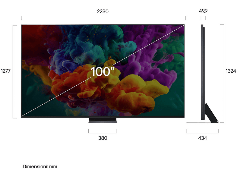 LG 100QNED87B6.API — TV QNED MiniLED 100", Negro, UHD 4K, α8 AI Processor 4K, Smart TV - Imagen 2