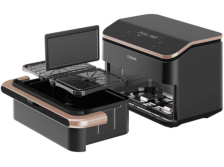 COSORI KOSP0027EUN DUAL BLAZE TWINFRY 10L — Freidora de aire, 2800 W, Negro - Imagen 2