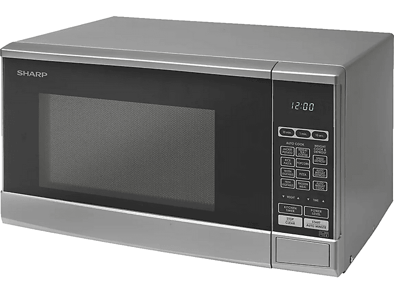 SHARP R270S — Microondas, 800 W, Plata, 10 potencia, 20 l - Imagen 2