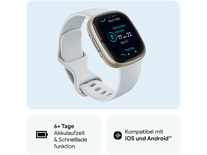 FITBIT SENSE 2 AZUL ORO — Smartwatch, 4.05 cm, Aluminio - Imagen 2