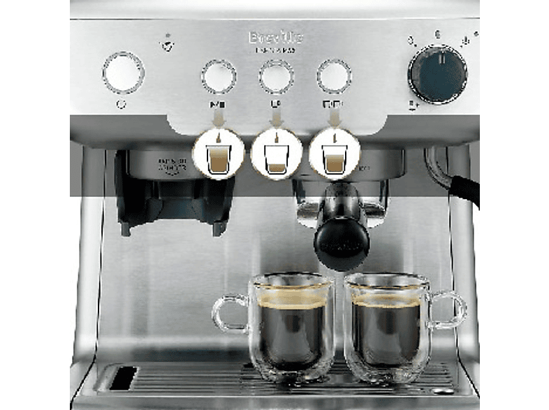 BREVILLE VCF126X — Cafetera express, Vaporizador, Plata, Con Molinillo, 15 bares - Imagen 2