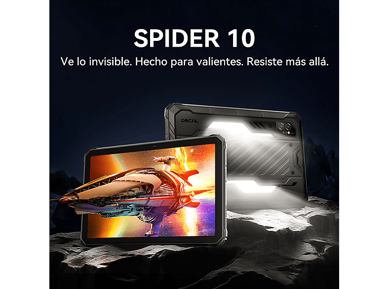 OSCAL SPIDER 10 Con Teclado (QWERTY) — Tablet, 256 GB, Negro, 8 GB RAM, 11" Full-HD+ - Imagen 2