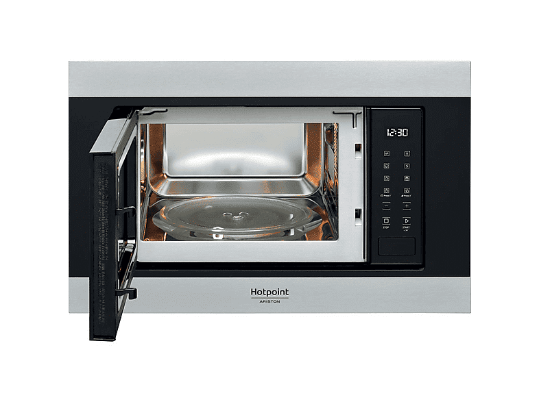 HOTPOINT MF20S IX HA.1 — Microondas integrable, 900 W, Negro, 6 potencia, 20 l - Imagen 2