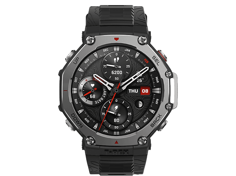 AMAZFIT T-Rex 3 — Smartwatch, Táctil, Silicona, Onyx, 1.5" AMOLED - Imagen 2
