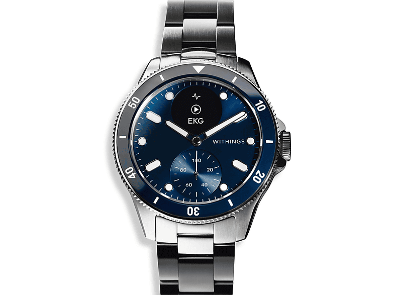 WITHINGS SCANWATCHHORIZONBLUE — Smartwatch, Azul, Acero inoxidable - Imagen 2