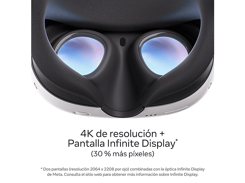 META Quest 3 — Gafas de realidad virtual, 512 GB, Blanco, Resolución 4K - Imagen 2