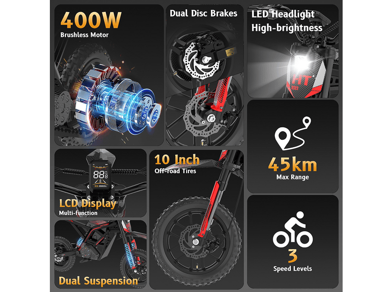 HITWAY HT100 — Moto eléctrica infantil - Imagen 2