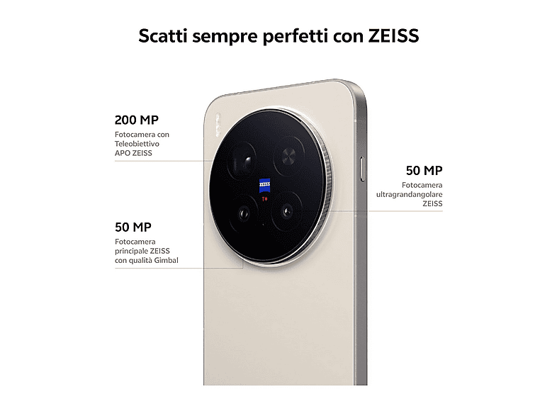 VIVO X300 PRO 6.78P/5G/8N/16+512GB/BR — Smartphone, 16 GB RAM, 6,78" AMOLED 120 Hz, 5440 mAh, Dune Brown - Imagen 2