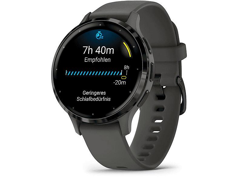 GARMIN VENU 3S — Smartwatch, Negro, PEBBLE GRAY AND SLATE, WW - Imagen 2