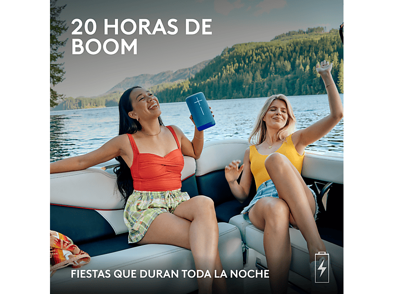 ULTIMATE EARS EVERBOOM COBALT BLUE — Altavoz inalámbrico, 0 W, Bluetooth, Azul, 20 horas - Imagen 3