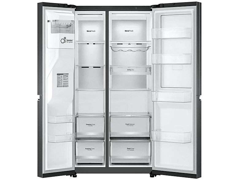 LG Réfrigérateur Américain LG 641L Noir - GSLC41EPPE — Refrigerador, Altura 1790 mm, Black, No Frost, Dinámico (con ventilador) - Imagen 3