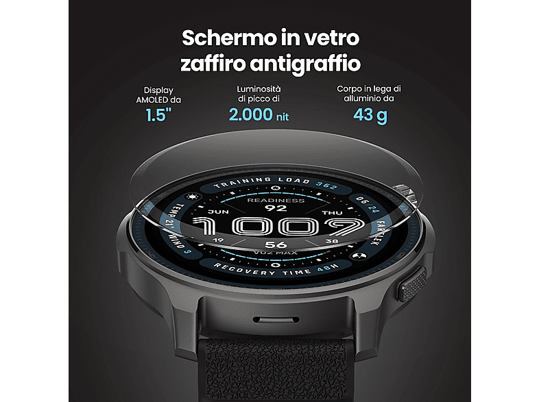 AMAZFIT Balance 2 — Smartwatch, Aluminio, Negro, M, Polímero reforzado con fibra de vidrio (GFRP - Imagen 3