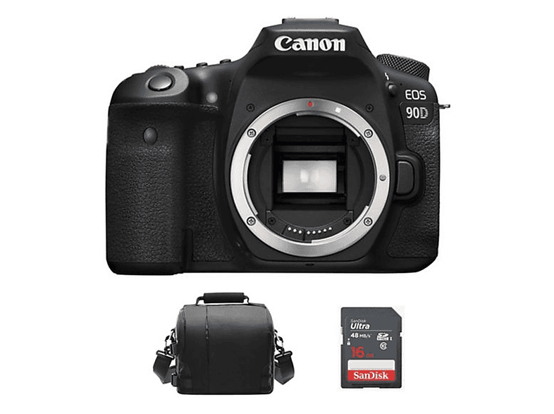 CANON 90D + Bolsa + 16GB SD — Cámara digital, Negro, 32,5 megapixel, 4K 3840p - Imagen 3