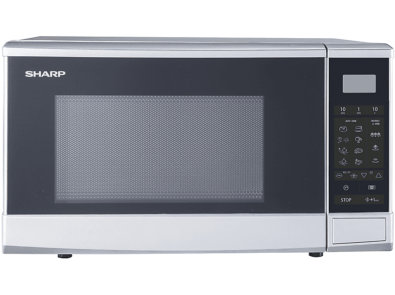 SHARP R270S — Microondas, 800 W, Plata, 10 potencia, 20 l - Imagen 3