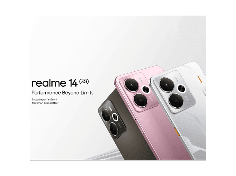 REALME 14 — Smartphone, Plata, 256 GB, 8 GB RAM, 120 Hz - Imagen 3