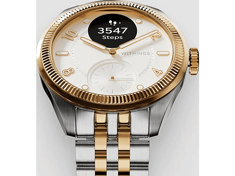 WITHINGS ScanWatch Nova Brillant — Smartwatch, Oro, Acero inoxidable - Imagen 3