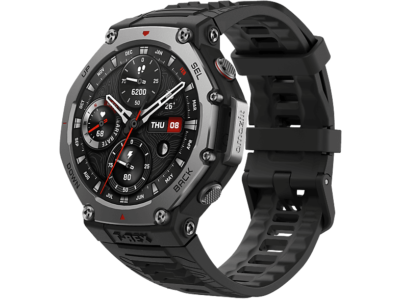 AMAZFIT T-Rex 3 — Smartwatch, Táctil, Silicona, Onyx, 1.5" AMOLED - Imagen 3