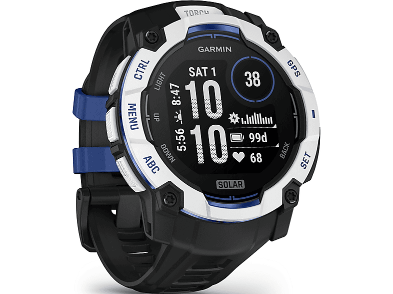 GARMIN Garmin Instinct 3 Solar — Smartwatch, Blanco, Fibre Reinforced Plastic (FRP) - Imagen 3