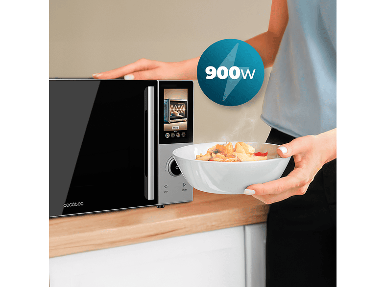 CECOTEC Convection 2500 Touch — Microondas, 2200 W, Negro, 25 l - Imagen 3