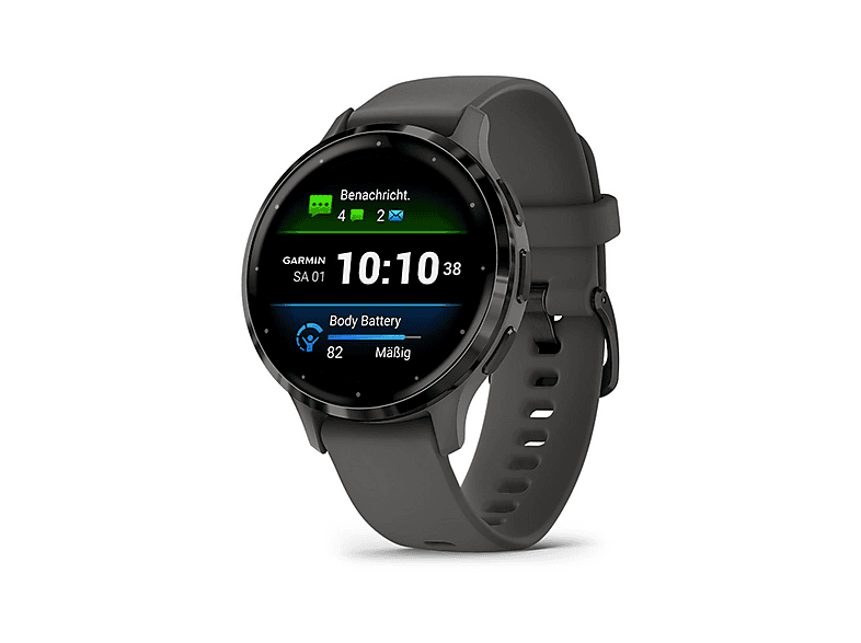 GARMIN VENU 3S — Smartwatch, Negro, PEBBLE GRAY AND SLATE, WW - Imagen 3