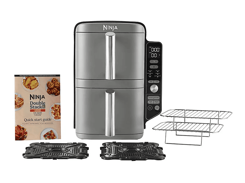 NINJA SL400EU — Freidora de aire, 2470 W, Gris, Doble cesta, 9.5 l - Imagen 4