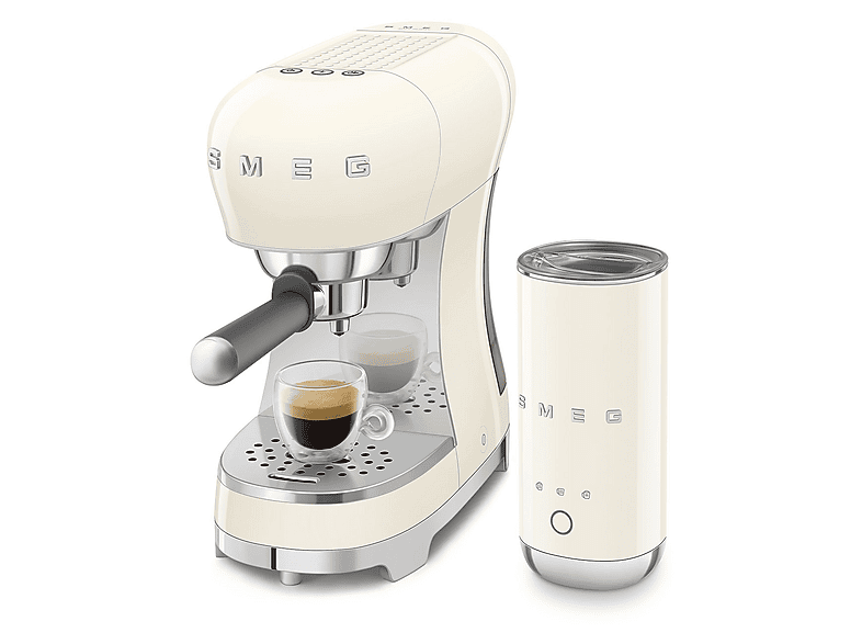 SMEG ECF12CREU — Cafetera express, 1350 W, Crema, 15 bar, 2 Tazas - Imagen 4