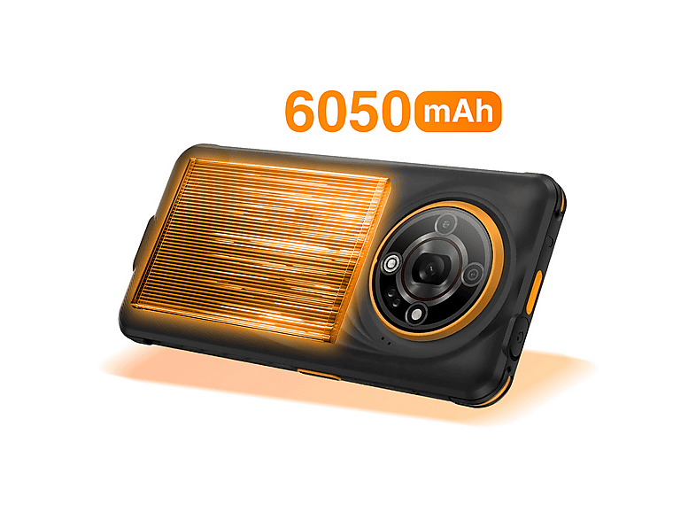 HAMMER TEL001106 — Smartphone, 128 GB, 6 GB RAM, 6050 mAh, Negro / Naranja - Imagen 4