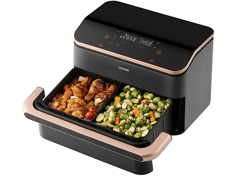 COSORI KOSP0027EUN DUAL BLAZE TWINFRY 10L — Freidora de aire, 2800 W, Negro - Imagen 4