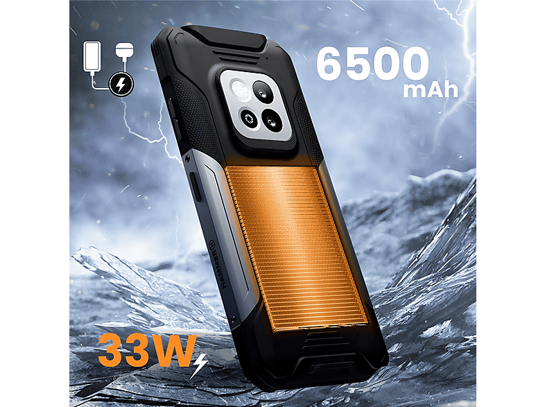 HAMMER Construction 2 5G 128GB Silver — Smartphone, Negro, 14 GB RAM, 6500 mAh, Móvil Android - Imagen 4