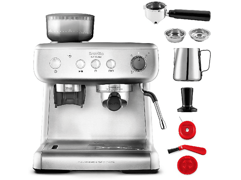 BREVILLE VCF126X — Cafetera express, Vaporizador, Plata, Con Molinillo, 15 bares - Imagen 4