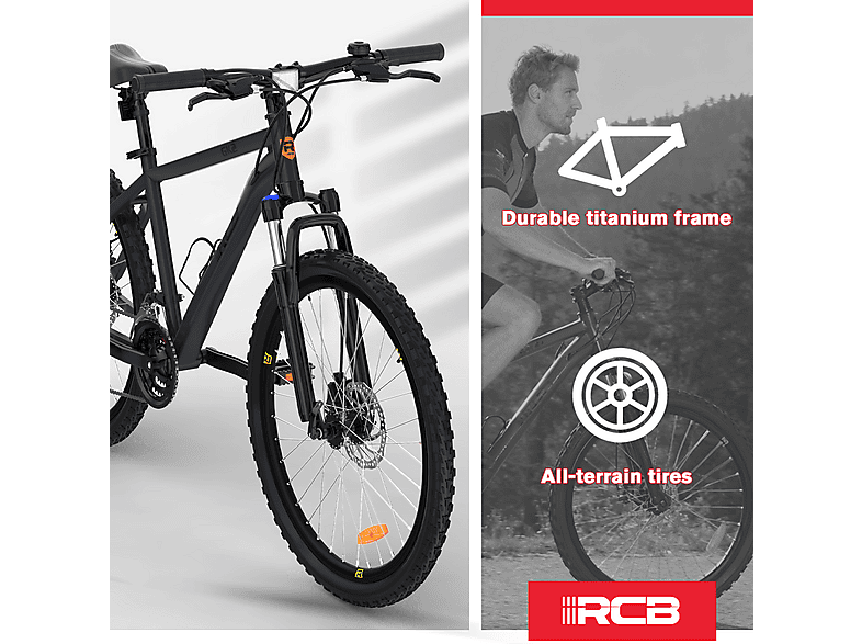 RCB GK2 — Bicicleta de Montaña, Titanio, Gris - Imagen 4