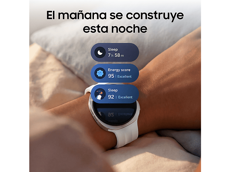 SAMSUNG Galaxy Watch9 LTE 44 mm — Smartwatch, 32 GB, 2 GB RAM, Plata, 4G - Imagen 4