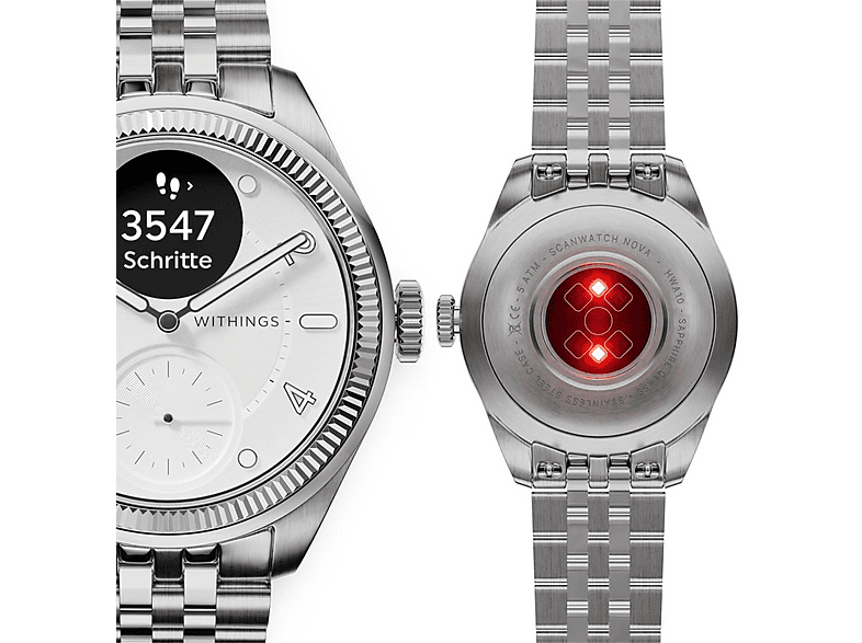 WITHINGS WI-HWA10-MODEL10 — Smartwatch, Gris, Acero inoxidable - Imagen 4