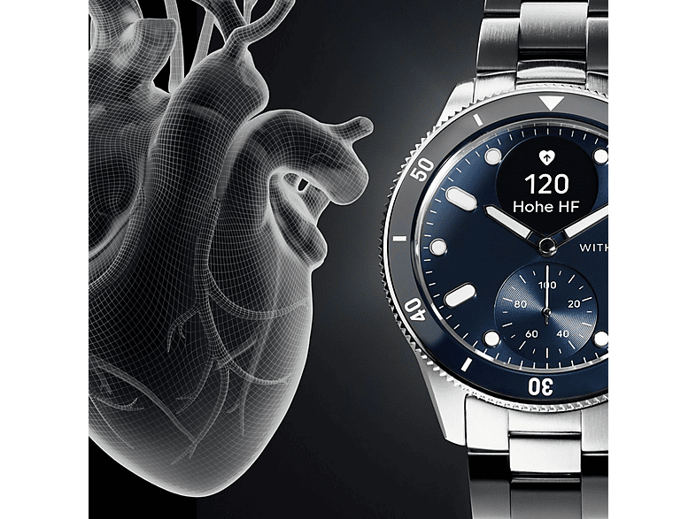 WITHINGS SCANWATCHHORIZONBLUE — Smartwatch, Azul, Acero inoxidable - Imagen 4