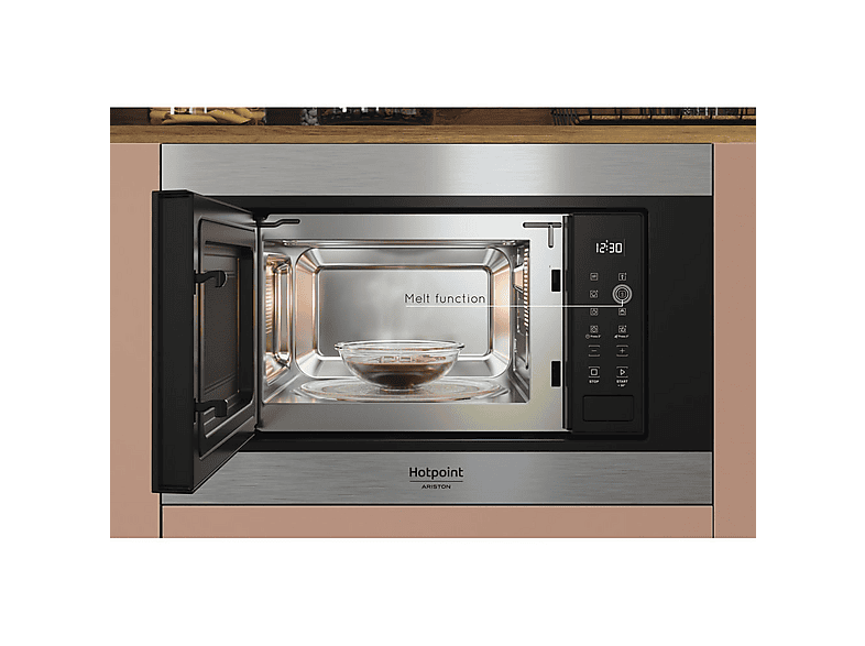 HOTPOINT MF20S IX HA.1 — Microondas integrable, 900 W, Negro, 6 potencia, 20 l - Imagen 4