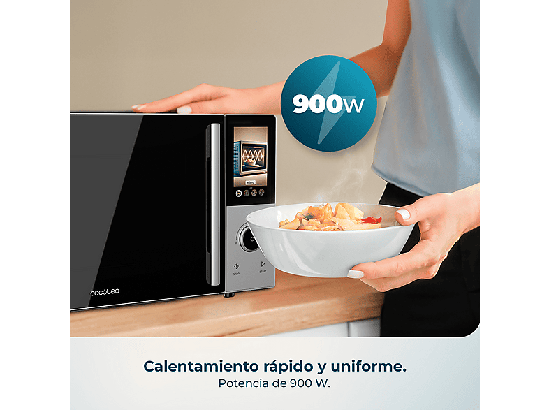 CECOTEC Convection 2500 Touch — Microondas, 2200 W, Negro, 25 l - Imagen 4