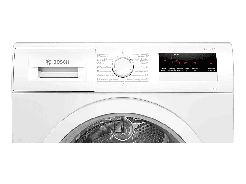 BOSCH WTR85V91ES — Secadora, 8 kg, Blanco, Bomba de calor - Imagen 4