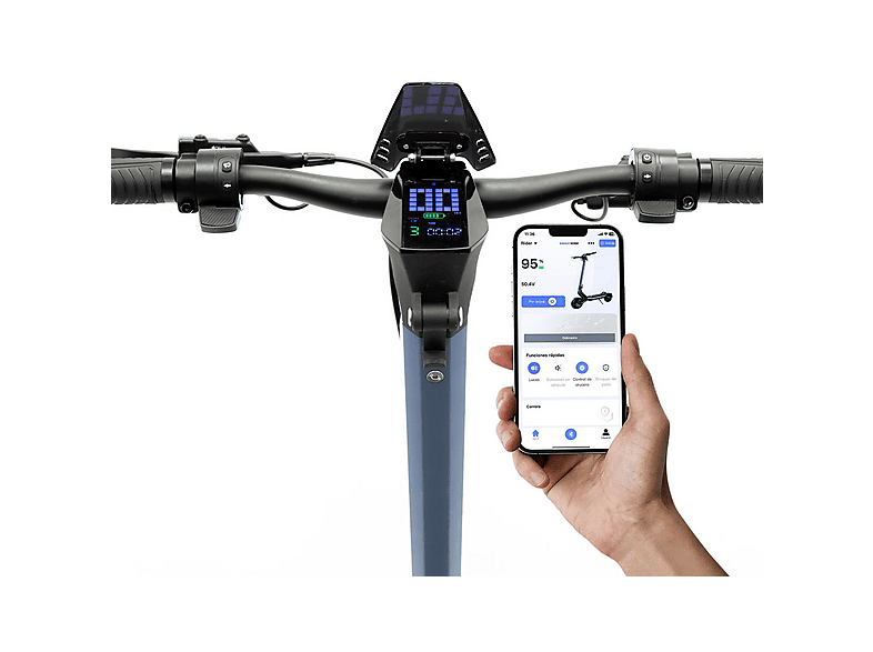SMARTGYRO RAPTOR DUAL EVO LR Homologado DGT — Patinete eléctrico, Pot. máx. 1000 W, Carga máx. 140 kg, 20,000 mAh, Azul - Imagen 4