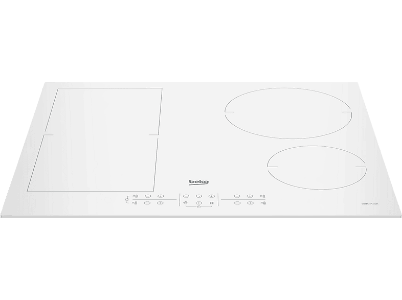 BEKO — Placa de inducción, Blanco, Placa inducción- Beko HII64200FMTW, 4 zonas + 1 FlexiZone, IndyFlex - Imagen 5