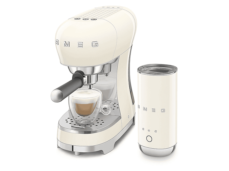 SMEG ECF12CREU — Cafetera express, 1350 W, Crema, 15 bar, 2 Tazas - Imagen 5