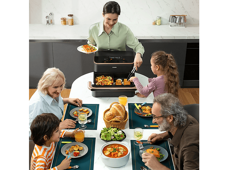 COSORI KOSP0027EUN DUAL BLAZE TWINFRY 10L — Freidora de aire, 2800 W, Negro - Imagen 5