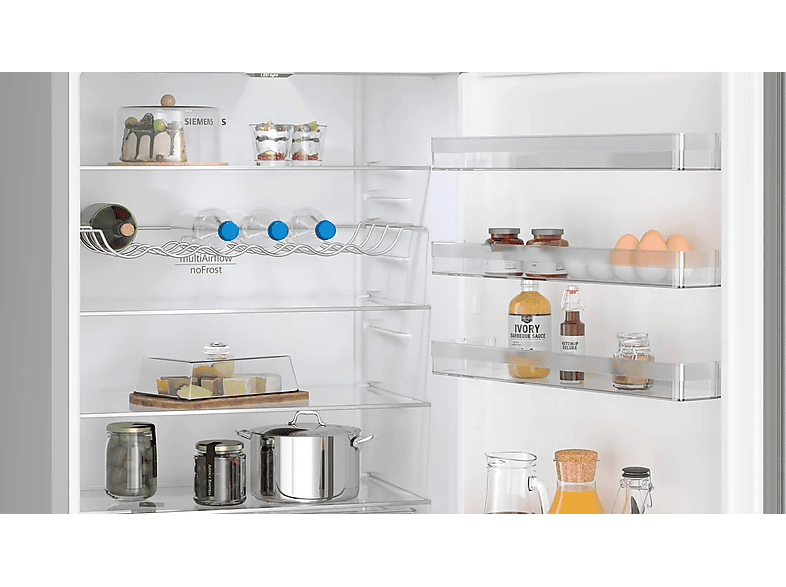 SIEMENS iQ300 KG49NXIDF — Frigorífico combi, Altura 203 mm, No Frost, Capacidad 440 l, Stainless steel - Imagen 5