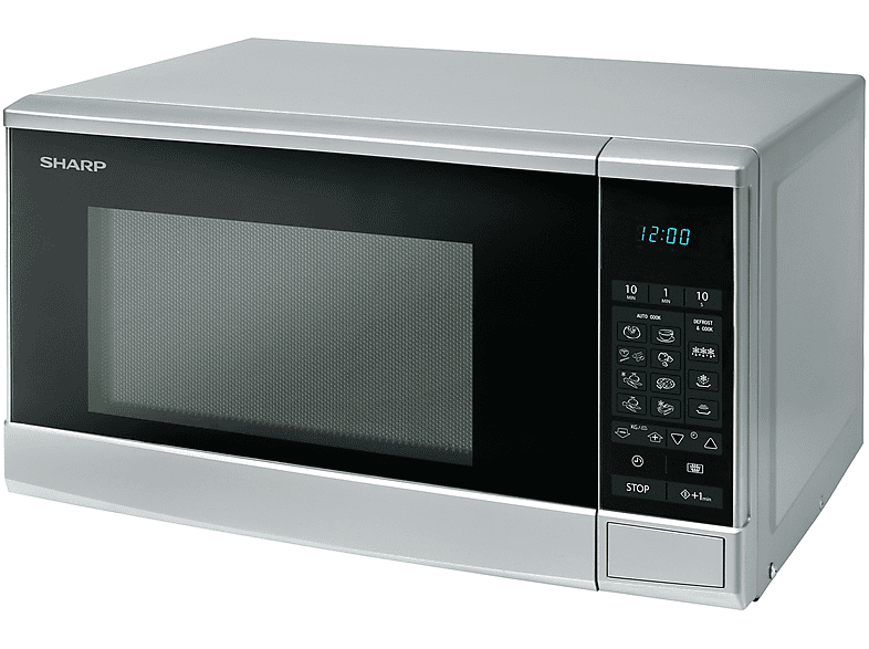 SHARP R270S — Microondas, 800 W, Plata, 10 potencia, 20 l - Imagen 5