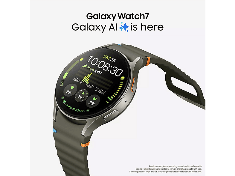 SAMSUNG Galaxy Watch 7 — Smartwatch, 40 mm, Green - Imagen 5