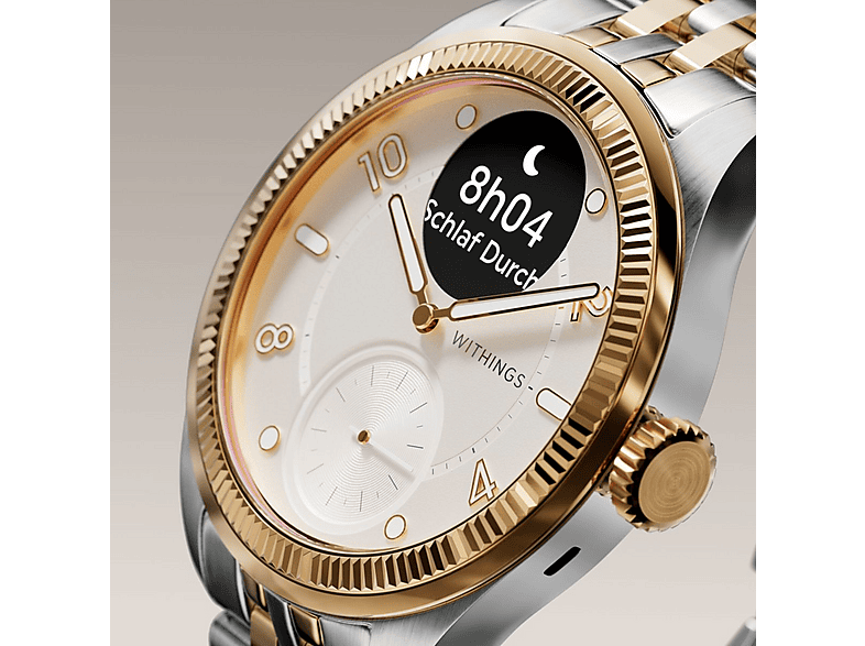 WITHINGS ScanWatch Nova Brillant — Smartwatch, Oro, Acero inoxidable - Imagen 5