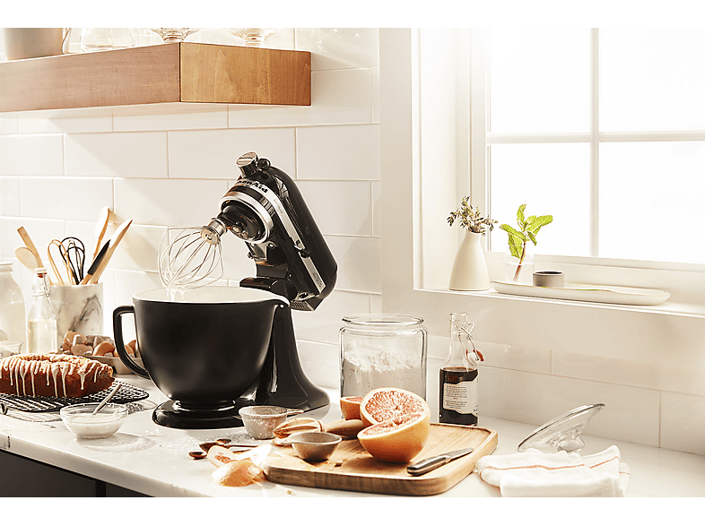 KITCHENAID 5KSM125EOB — Robot amasador, 300W, 4.8L, Negro - Imagen 5