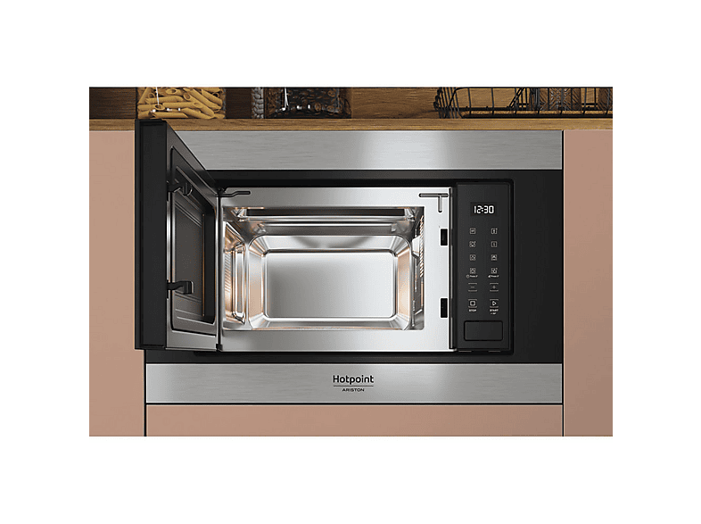 HOTPOINT MF20S IX HA.1 — Microondas integrable, 900 W, Negro, 6 potencia, 20 l - Imagen 5