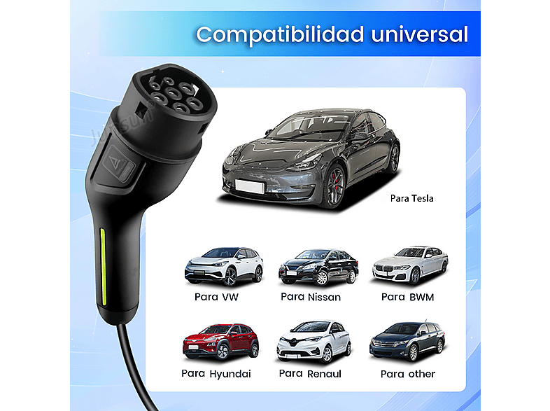 SMORGR 8 M 11kW 16A IP67 Tipo 2 — Cargadores vehículos eléctricos, plateado - Imagen 5