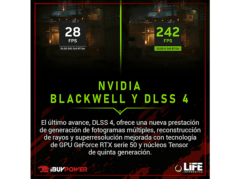 IBUYPOWER Fighter Fenix X Lite — PC Gaming, 16 GB RAM, 1 TB SSD, Negro, AMD Ryzen 7 5700X (ref. 168646210) - Imagen 5